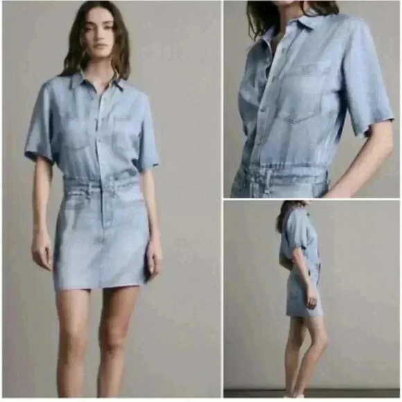 Rag & Bone Liquid Miramar Mini Dress size xs - Picture 2 of 5